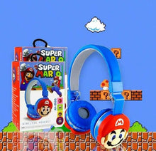 Cargar imagen en el visor de la galería, AUDIFONOS DIADEMA BLUETOOTH SUPER MARIO BROSS!!