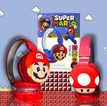 Cargar imagen en el visor de la galería, AUDIFONOS DIADEMA BLUETOOTH SUPER MARIO BROSS!!