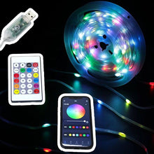 Cargar imagen en el visor de la galería, LUCES RGB RITMICAS CONEXION USB + CONTROL REMOTO