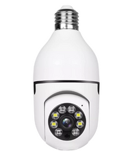 Cargar imagen en el visor de la galería, Cámara bombillo de seguridad con seguimiento automático de dos vías, visión nocturna a todo Color, de 1080P, Wifi 🔥🔥
