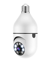 Cargar imagen en el visor de la galería, Cámara bombillo de seguridad con seguimiento automático de dos vías, visión nocturna a todo Color, de 1080P, Wifi 🔥🔥