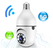 Cargar imagen en el visor de la galería, Cámara bombillo de seguridad con seguimiento automático de dos vías, visión nocturna a todo Color, de 1080P, Wifi 🔥🔥