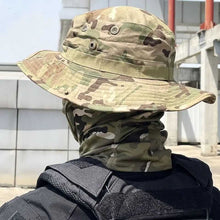 Cargar imagen en el visor de la galería, CONJUNTO SOMBRERO BOONIE CON MASCARA  FACIAL

