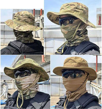 Cargar imagen en el visor de la galería, CONJUNTO SOMBRERO BOONIE CON MASCARA  FACIAL
