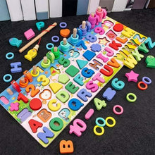 Cargar imagen en el visor de la galería, TABLERO DE MADERA 3D MONTESSORI MAGNÉTICOS PARA NIÑOS.
