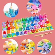 Cargar imagen en el visor de la galería, TABLERO DE MADERA 3D MONTESSORI MAGNÉTICOS PARA NIÑOS.
