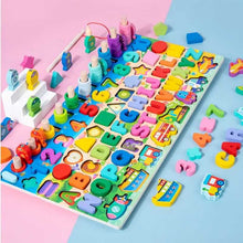 Cargar imagen en el visor de la galería, TABLERO DE MADERA 3D MONTESSORI MAGNÉTICOS PARA NIÑOS.
