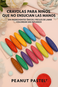 🖍️ PEANUT PASTEL™ – CRAYOLAS LAVABLES Y SEGURAS